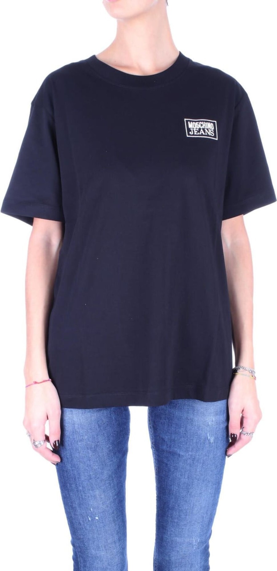 Dames Moschino | Moschino T-Shirts And Polos Black Zwart