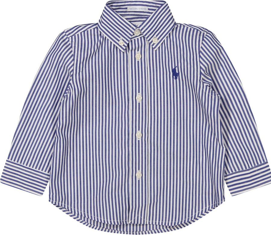 Kids Ralph Lauren Blouses | Ralph Lauren Ralph Lauren Camicia Rigata Newborn Blauw