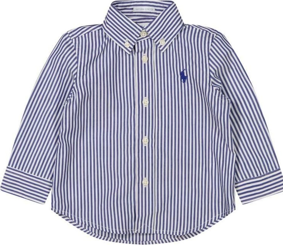 Kids Ralph Lauren Blouses | Ralph Lauren Ralph Lauren Camicia Rigata Newborn Blauw