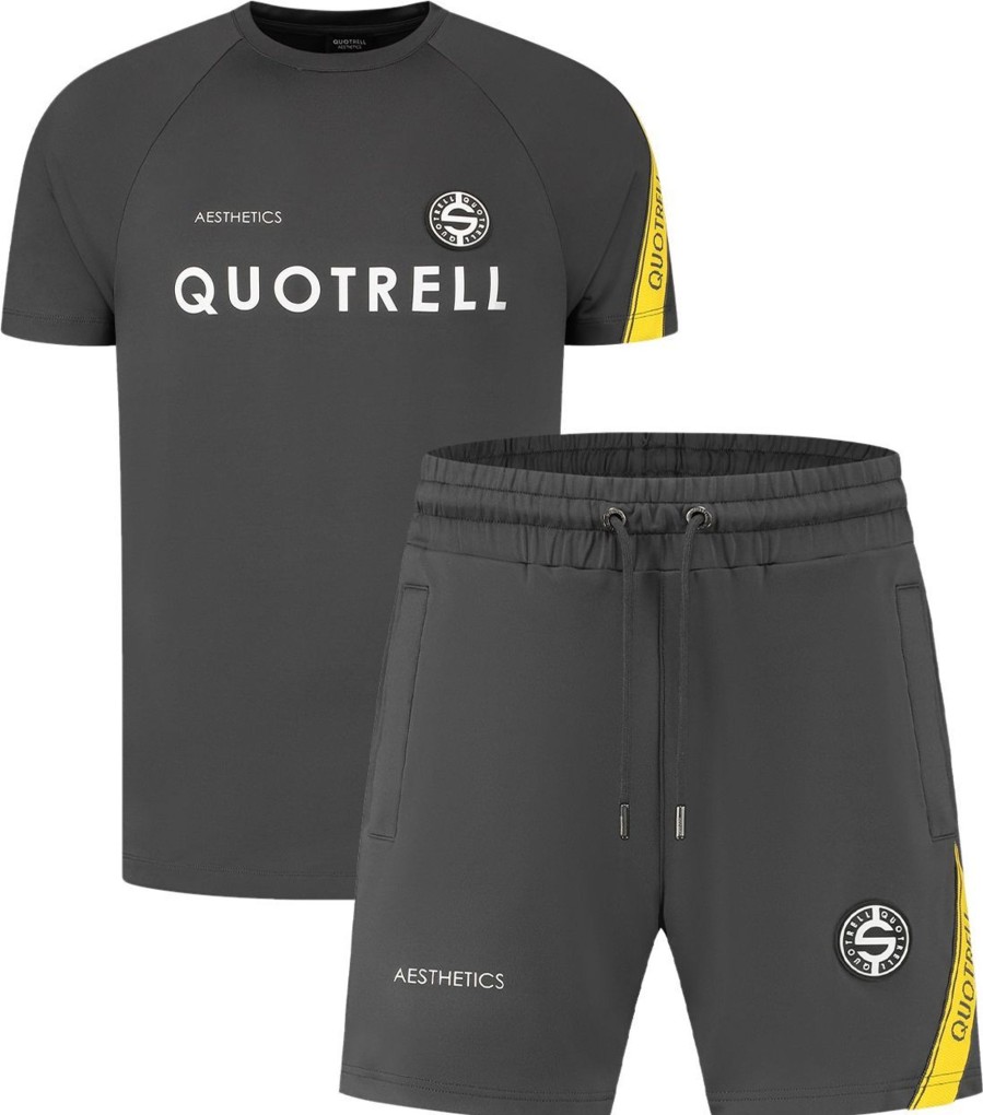 Heren Quotrell | Quotrell Hera Set | Grey/Yellow Grijs