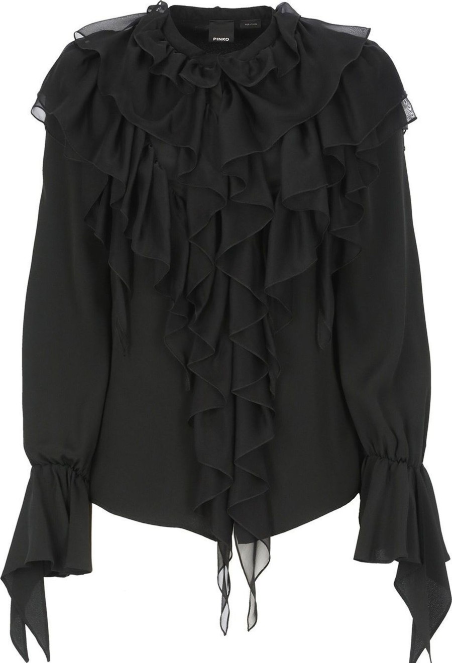 Dames Pinko | Pinko Shirts Black Zwart