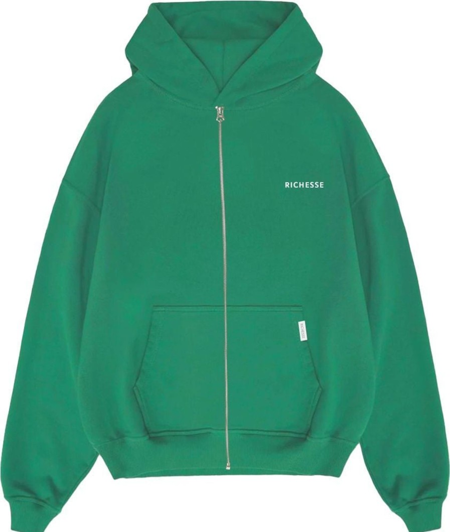 Heren Richesse | Richesse Zipped Hoodie Groen Groen