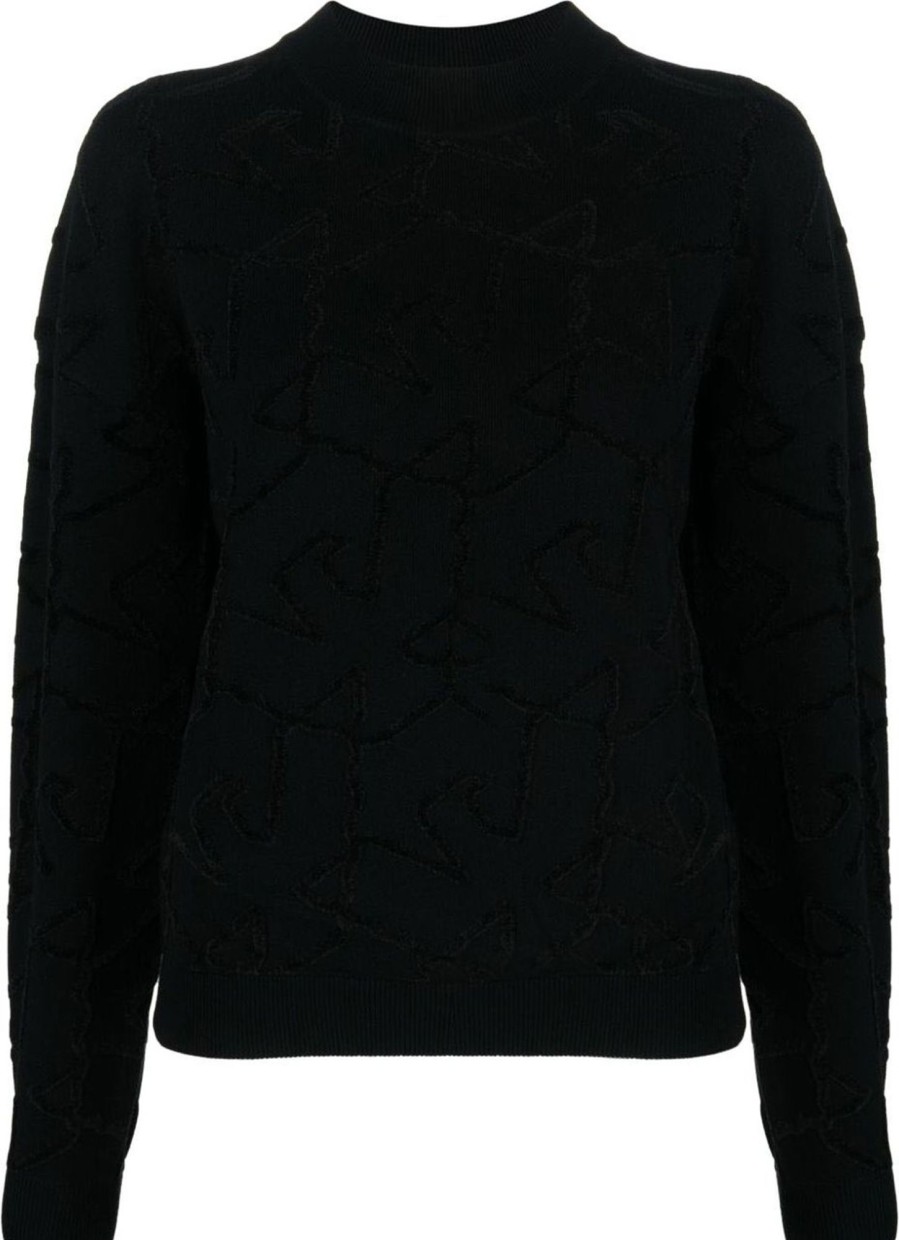 Dames Emporio Armani | Emporio Armani Sweaters Black Zwart