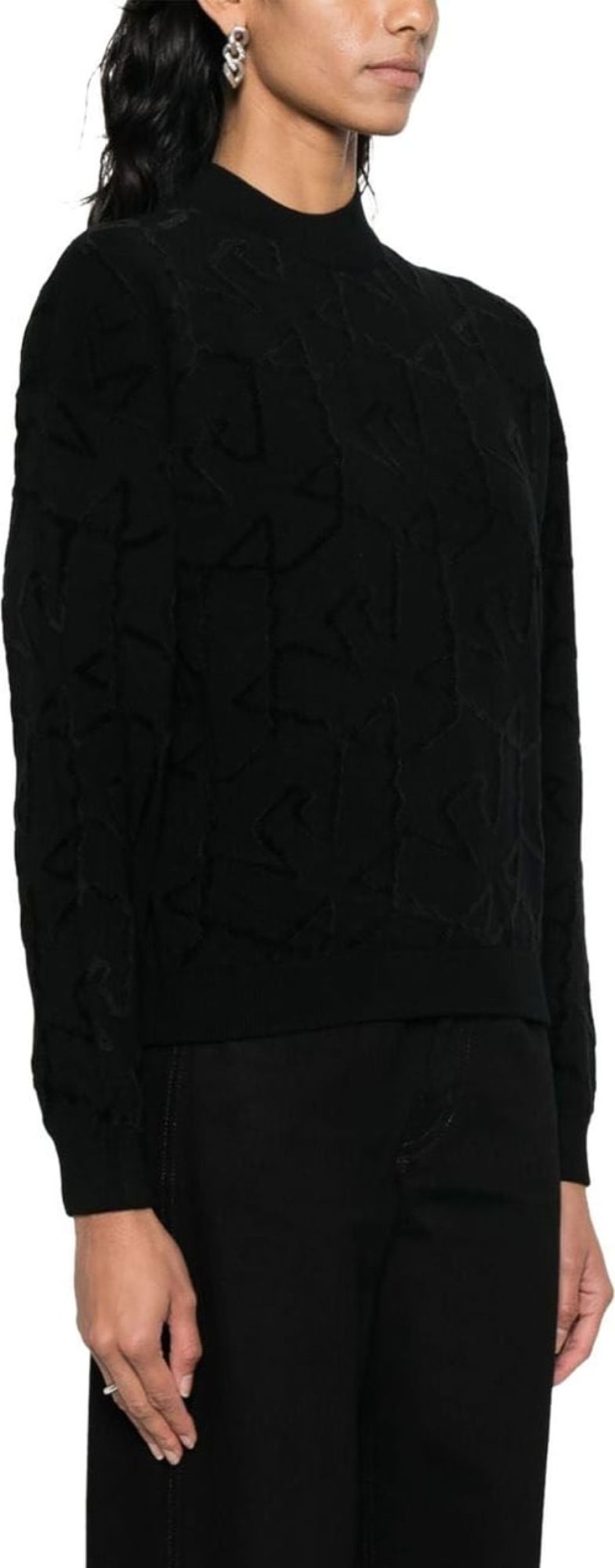 Dames Emporio Armani | Emporio Armani Sweaters Black Zwart