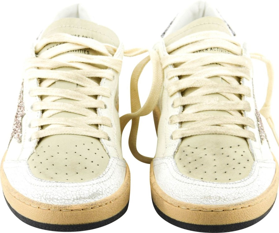 Dames Golden Goose | Golden Goose Ball Star White Antrac Wit