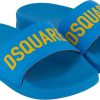 Kids Dsquared2 Slippers | Dsquared2 Dq0610 P5287 Slippers Turquoise Blauw