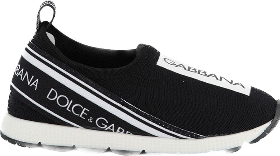 Kids Dolce & Gabbana Sneakers | Dolce & Gabbana Dolce & Gabbana Kinder Unisex Sneakers Zwart Zwart