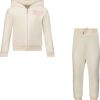 Kids Iceberg Sets | Iceberg Juicy Couture Kinder Meisjes Joggingpak Off White Wit