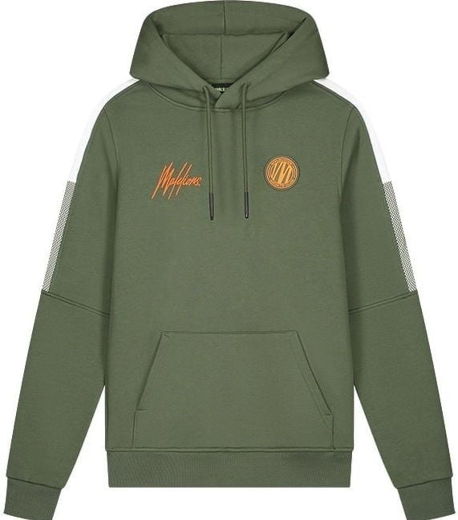 Heren Malelions | Malelions Sport Transfer Hoodie - Army/Orange Groen