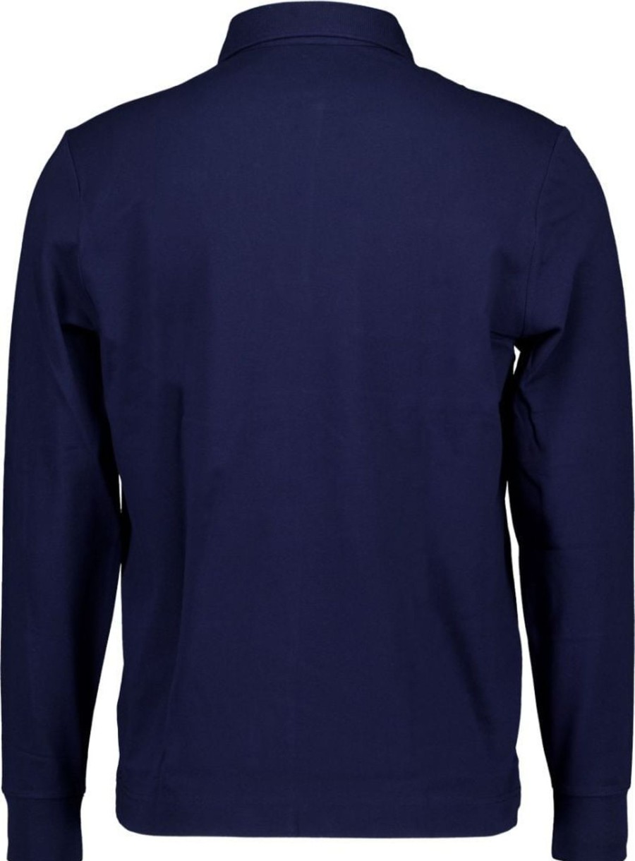 Heren Lacoste | Lacoste Lacoste Shirt Donkerblauw Katoen Maat Xl Polos Donkerblauw Blauw