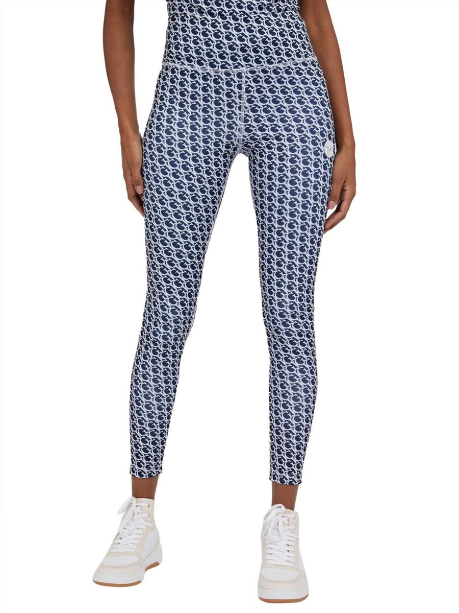 Dames Guess | Guess Logomania Legging Dames Blauw Blauw