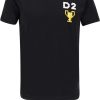 Heren Dsquared2 | Dsquared2 T-Shirts And Polos Black Zwart