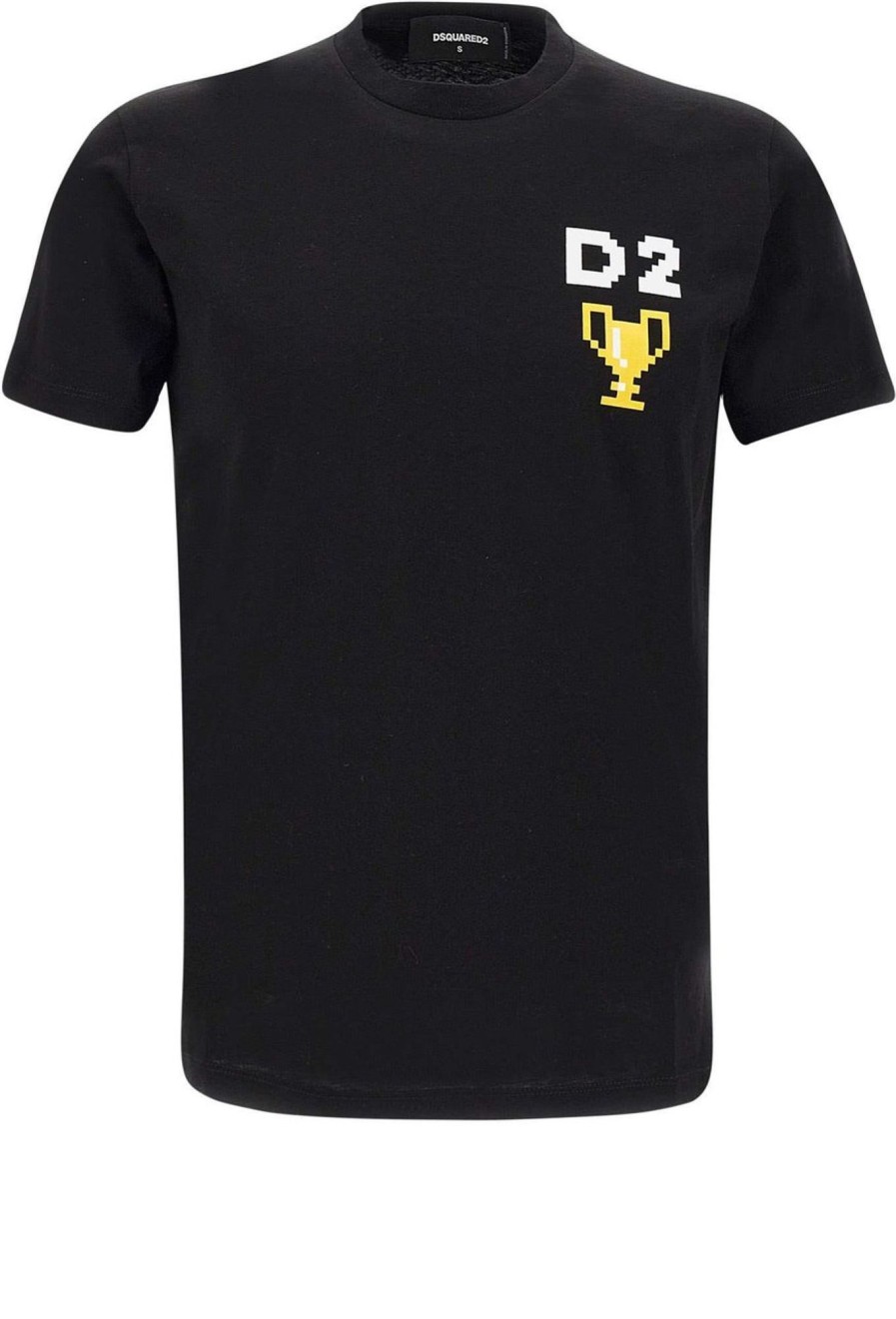 Heren Dsquared2 | Dsquared2 T-Shirts And Polos Black Zwart