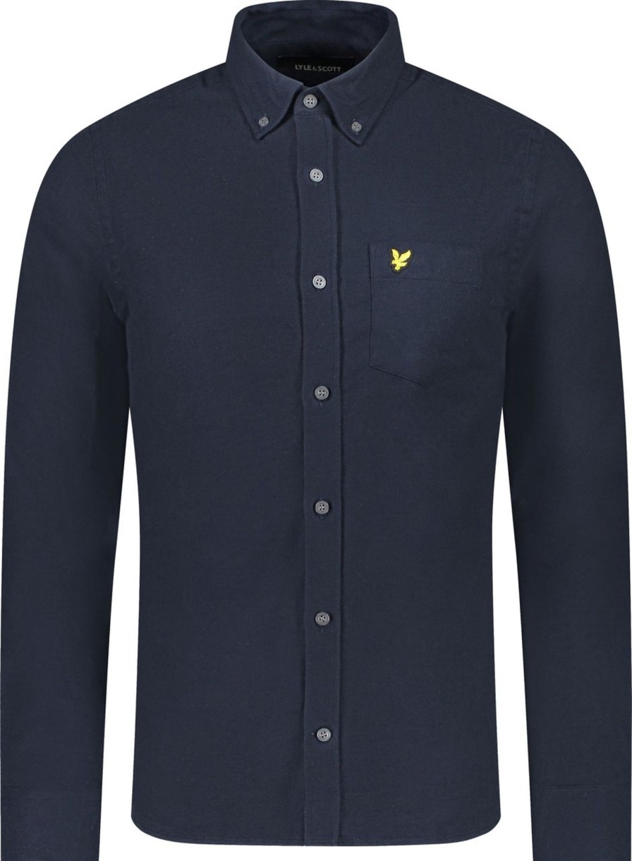 Heren Lyle & Scott | Lyle & Scott Overhemd Blauw Blauw