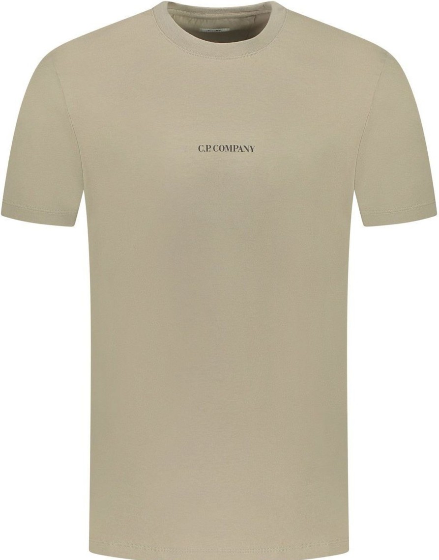 Heren CP Company | Cp Company C.P. Company T-Shirt Beige Beige