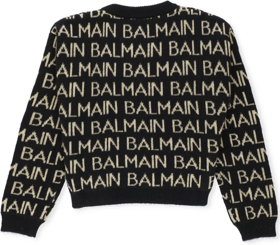 Kids Balmain Truien | Balmain Sweaters Black Zwart