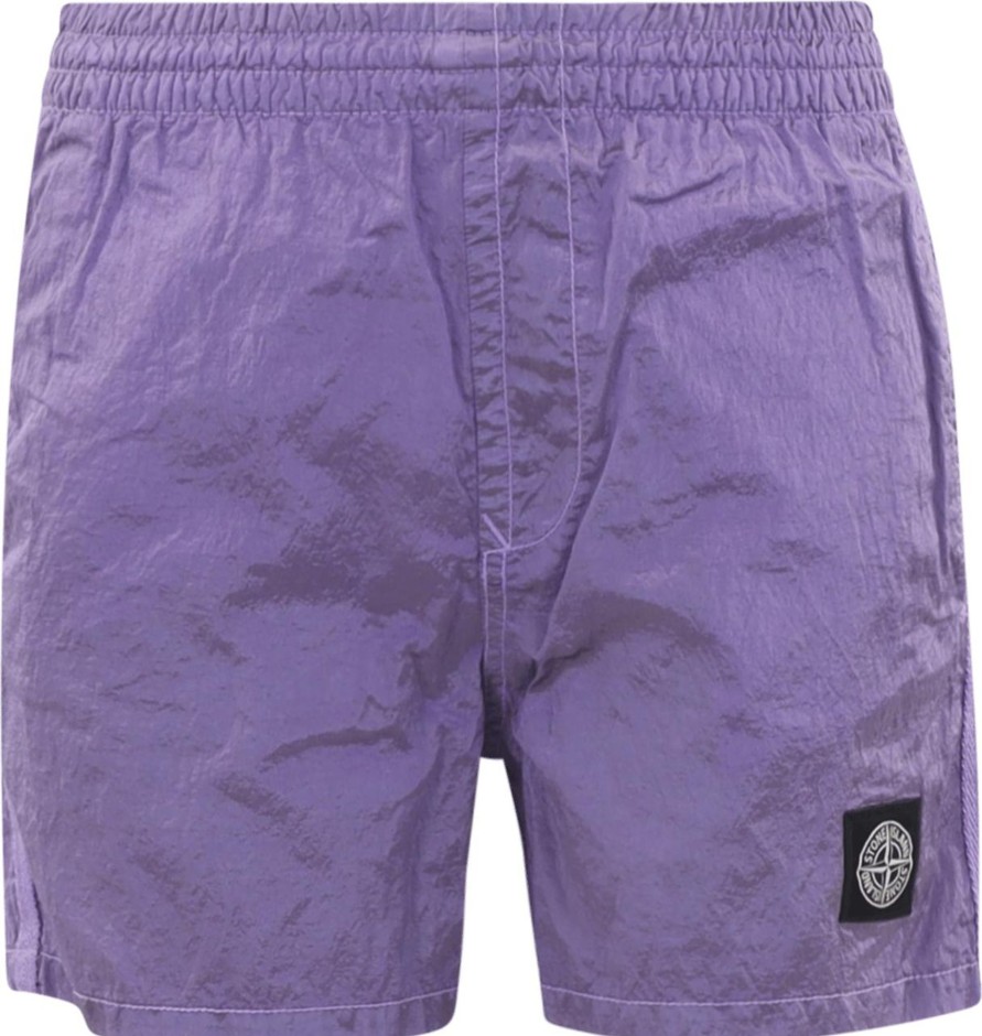 Kids Stone Island Junior Badkleding | Stone Island Junior Shorts Paars