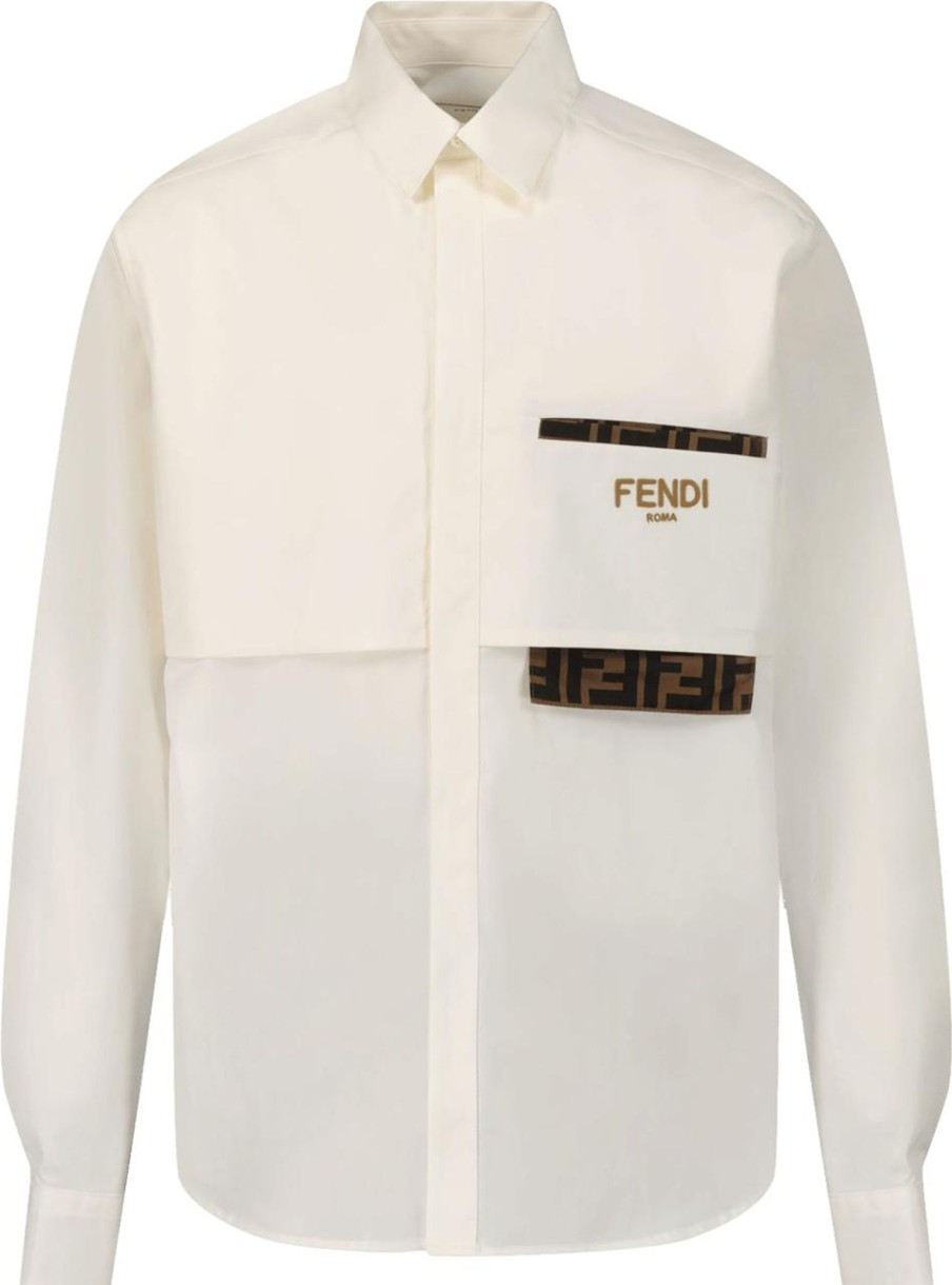 Kids Fendi Blouses | Fendi Fendi Kinder Unisex Blouse Wit Wit