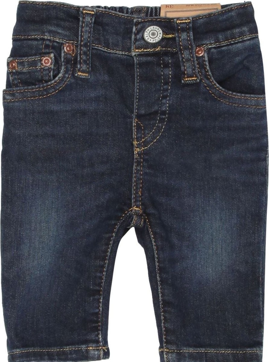 Kids Ralph Lauren Broeken | Ralph Lauren Ralph Lauren Jeans Scuro Newborn Blauw