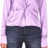 Dames Pinko | Pinko Shirts Lilac Purple Paars