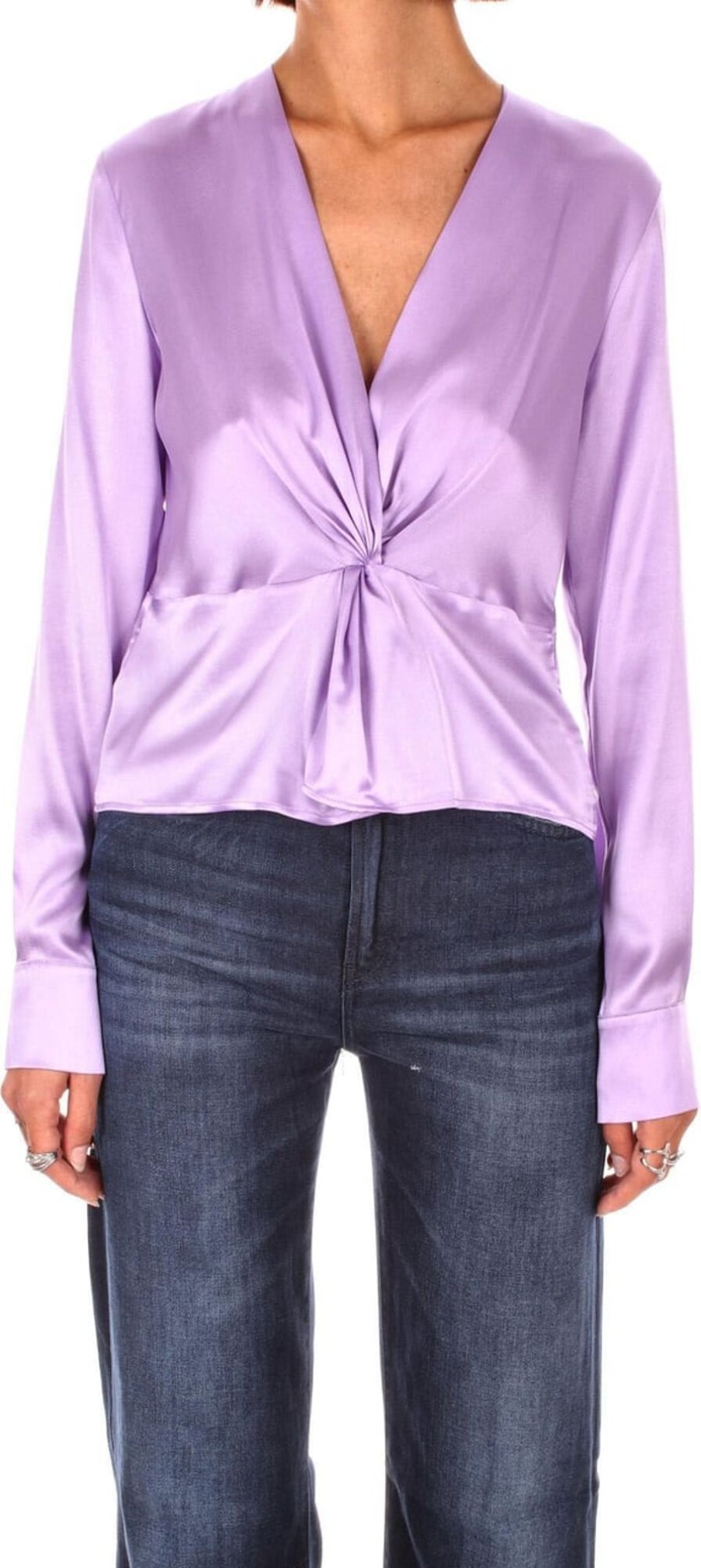 Dames Pinko | Pinko Shirts Lilac Purple Paars