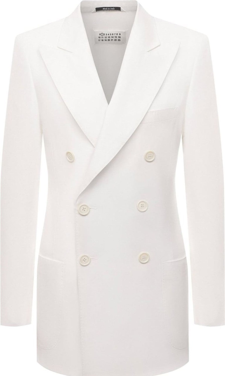 Dames Maison Margiela | Maison Margiela Maison Margiela Cotton Blazer Wit