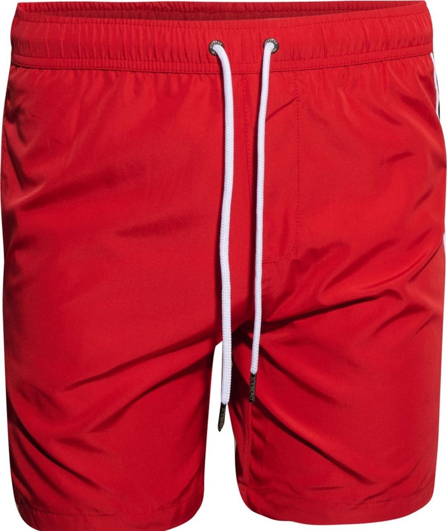 Heren Iceberg | Iceberg Medium Bs Bicolor Logo Red Rood