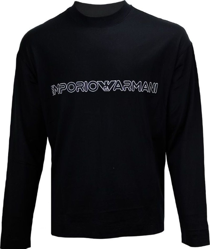 Heren Emporio Armani | Emporio Armani Emporio Armani 3R1T65-1Juvz Jersey T-Shirt Nero Zwart