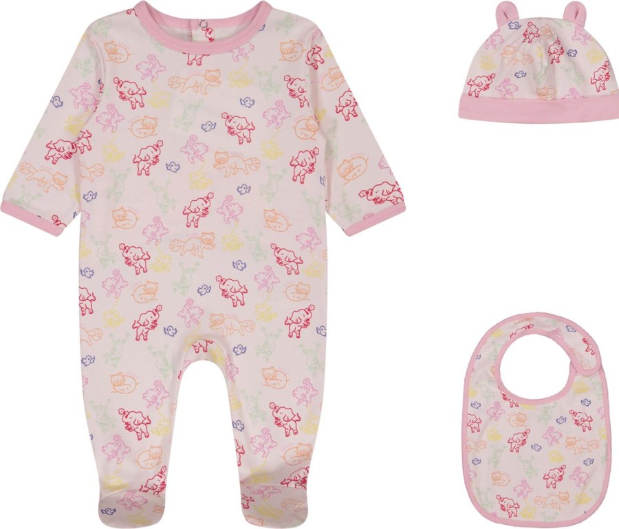 Kids Kenzo Sets | Kenzo Kenzo Kids Meisjes Boxpakje Licht Roze Roze