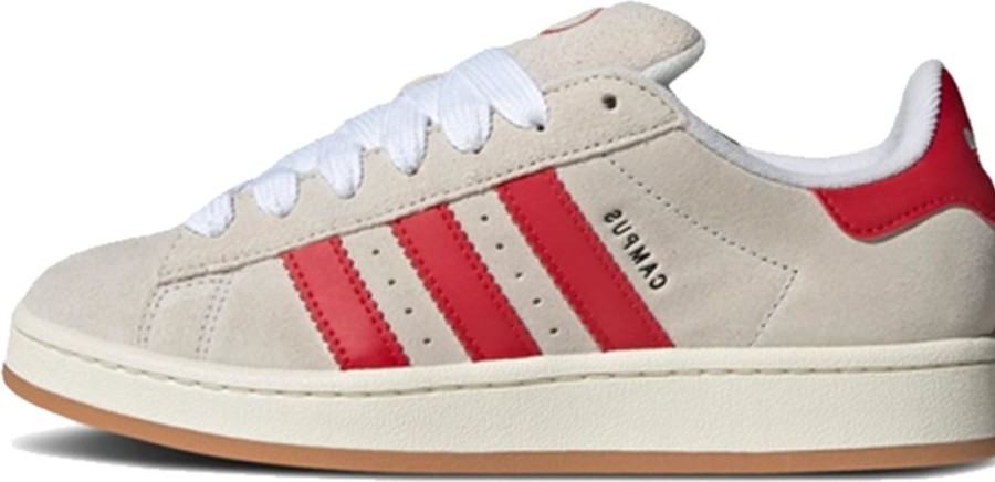 Dames Adidas | Adidas Adidas Campus 00S Crystal White Better Scarlet (W) Divers