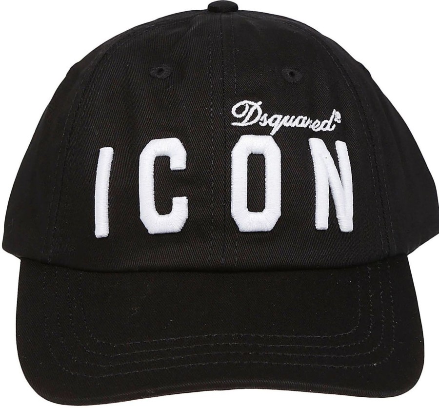 Dames Dsquared2 | Dsquared2 Icon Baseball Cap Black Zwart