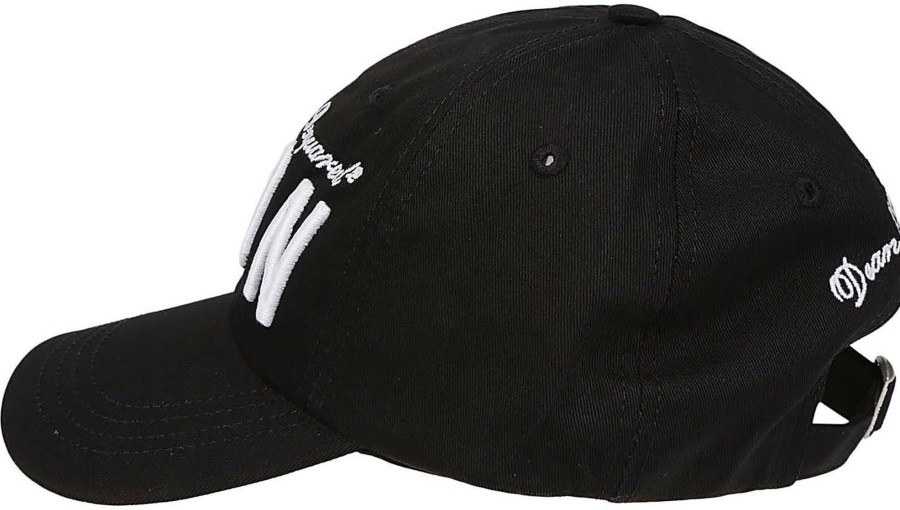 Dames Dsquared2 | Dsquared2 Icon Baseball Cap Black Zwart