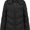 Dames Malelions | Malelions Signature Mid-Length Puffer - Black Zwart