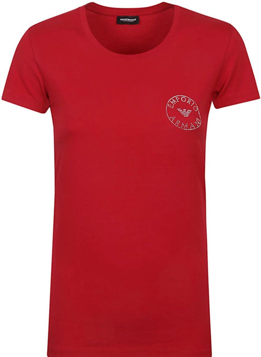 Dames Emporio Armani | Emporio Armani T-Shirts And Polos Red Rood