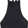 Dames COURREGES | Courreges Twist Tech Jersey Swimsuit Zwart