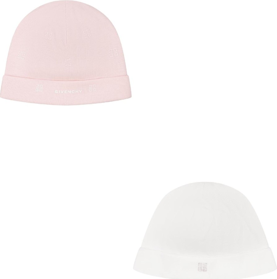 Kids Givenchy Mutsen & Petten | Givenchy Givenchy Baby Meisjes Muts Licht Roze Roze