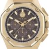 Heren Philipp Plein | Philipp Plein Pwtba0423 Octagon Horloge 44 Mm Bruin