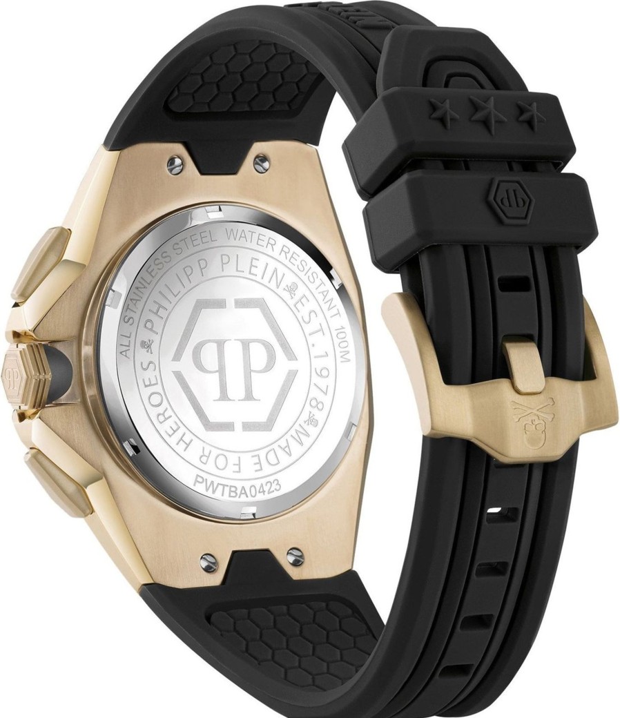 Heren Philipp Plein | Philipp Plein Pwtba0423 Octagon Horloge 44 Mm Bruin