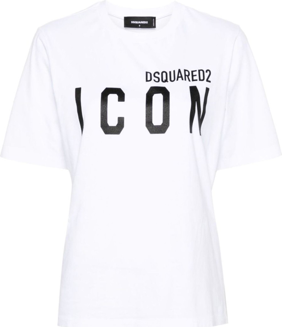 Dames Dsquared2 | Dsquared2 T-Shirts And Polos White Wit