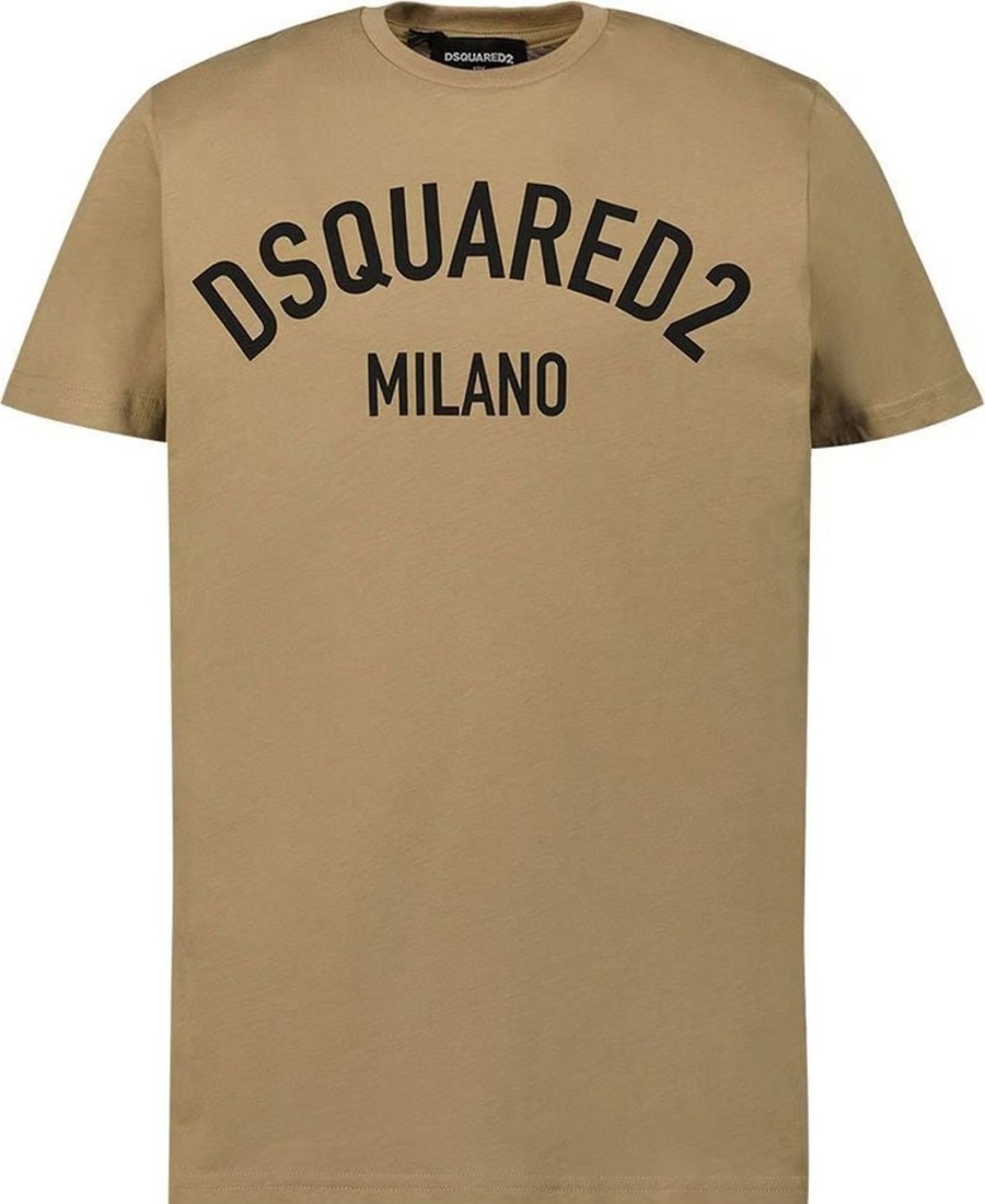 Kids Dsquared2 T-Shirts | Dsquared2 Relax Maglietta T-Shirt Beige