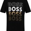 Kids Hugo Boss T-Shirts | Hugo Boss Boss Kinder Jongens T-Shirt Zwart Zwart