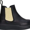 Kids Alexander McQueen Schoenen | Alexander Mcqueen Hybrid Chelseaboot Black/Goud Zwart