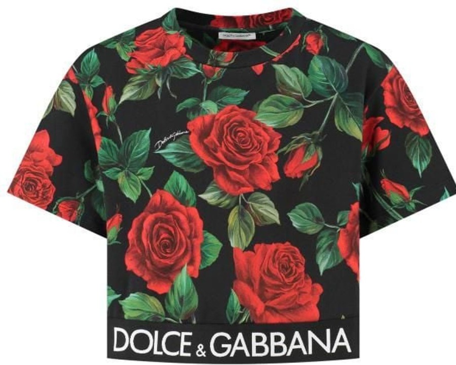 Kids Dolce & Gabbana Tops | Dolce & Gabbana T-Shirt Zwart