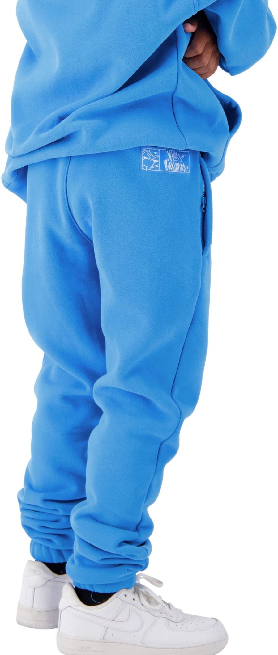 Kids Black Bananas Broeken | Black Bananas Jr Relax Sweatpants Blauw