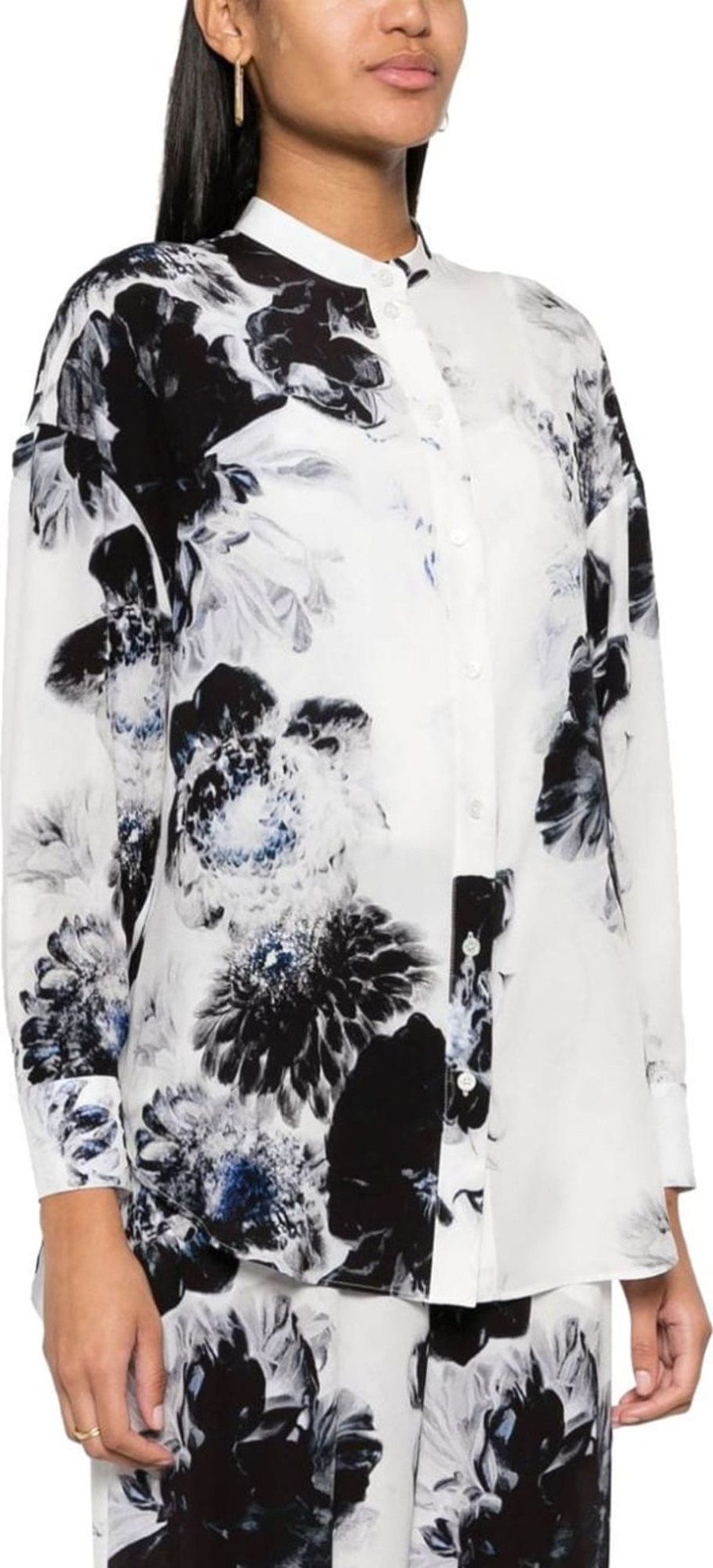 Dames Alexander McQueen | Alexander Mcqueen Shirts Blue Blauw