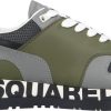 Heren Dsquared2 | Dsquared2 Sneaker Low Running Grau-Kombi Stinger Groen