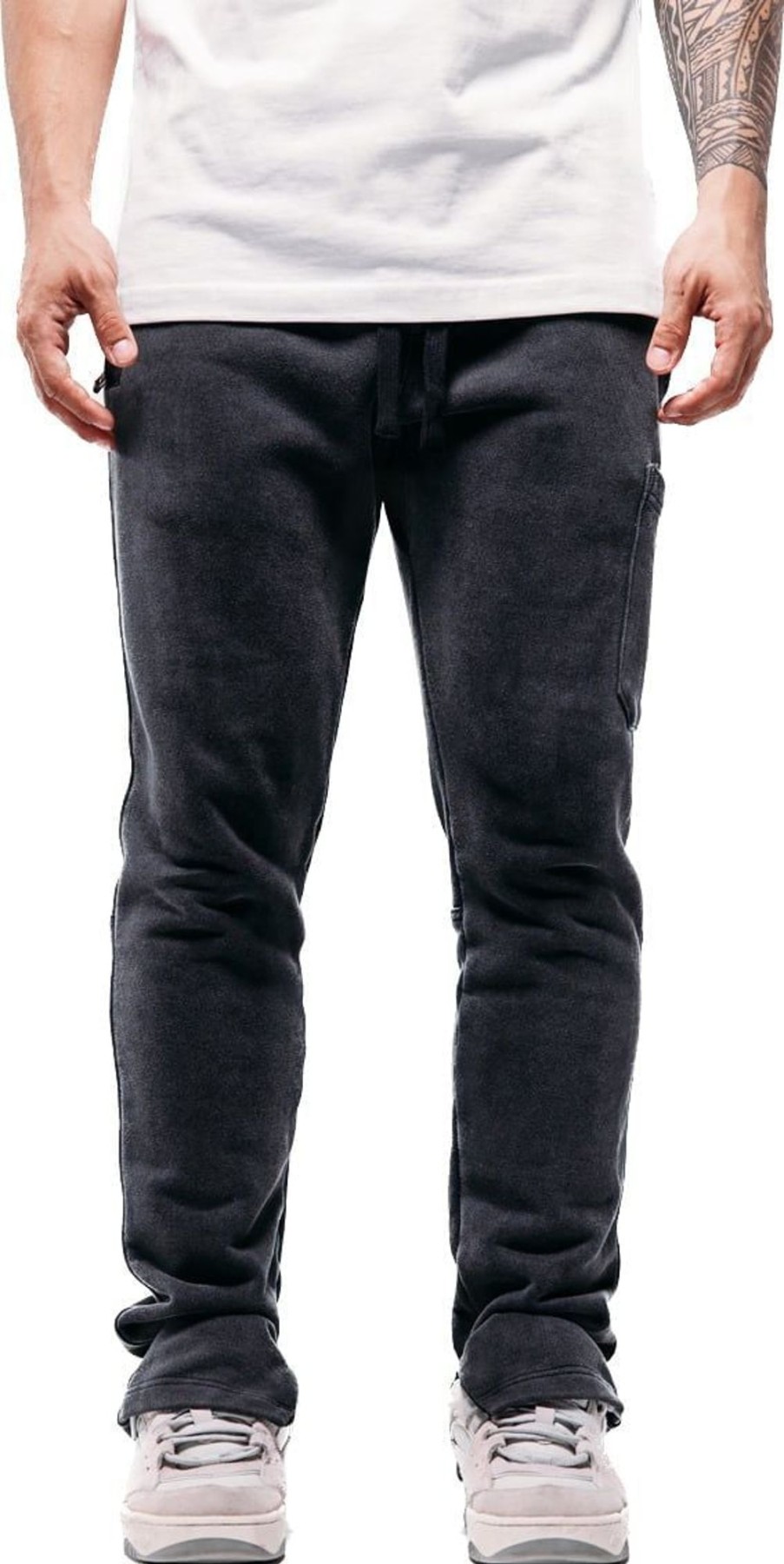 Heren JORCUSTOM | Jorcustom Original Cargo Jogger Acid-Grey Zwart