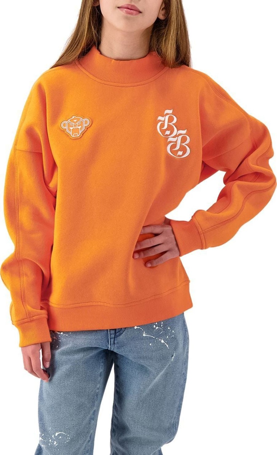 Kids Black Bananas Truien | Black Bananas Jr Artistic Crewneck Oranje