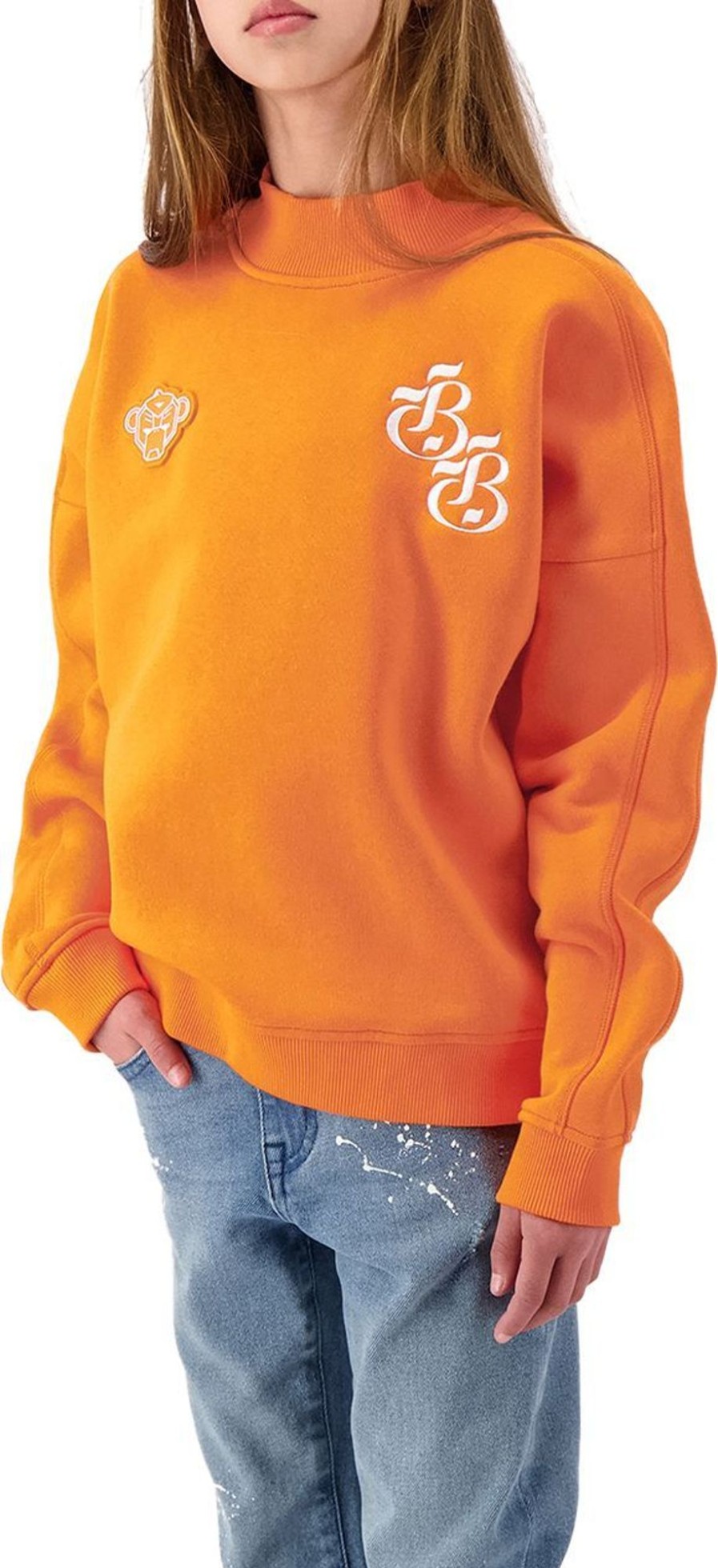 Kids Black Bananas Truien | Black Bananas Jr Artistic Crewneck Oranje