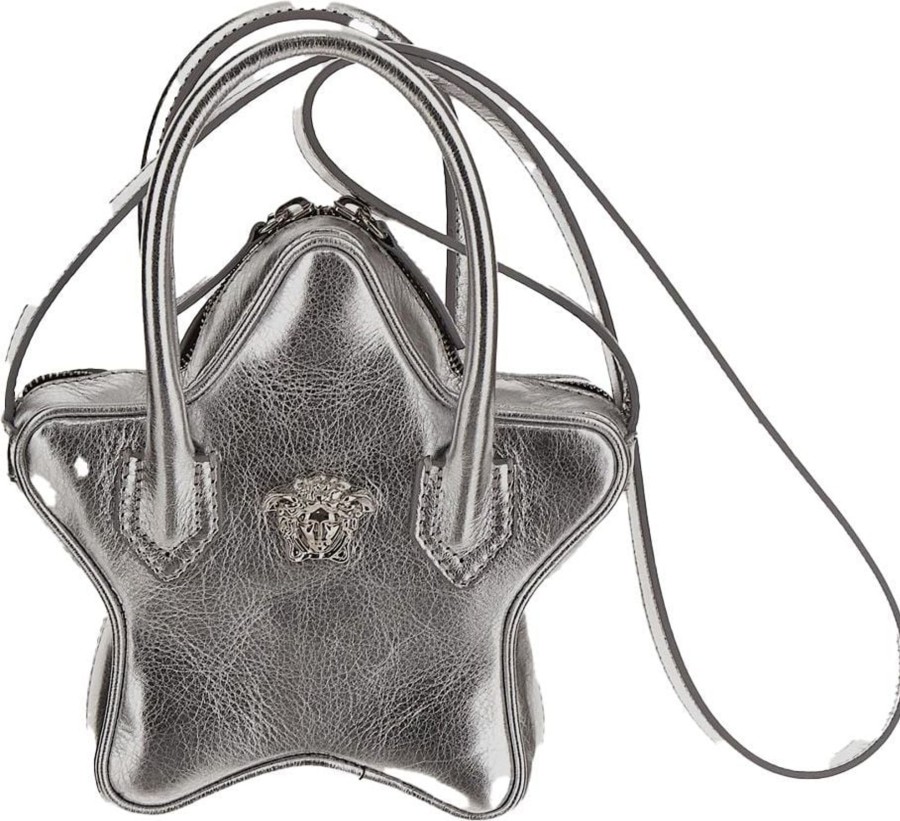 Kids Versace Accessoires | Versace La Medusa Star Crossbody Bag Zilver